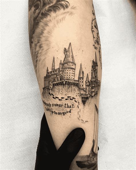 hogwarts tattoo design|30 Magical Harry Potter Hogwarts Tattoo Ideas with Meaning.